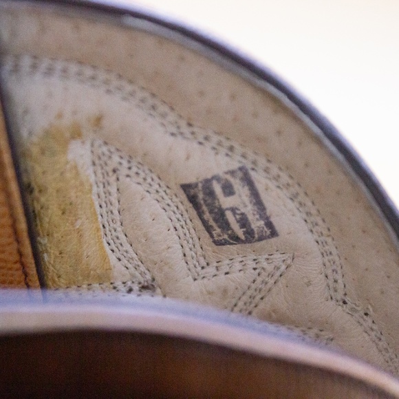 San Diego Leather Cowboy Boots Made in Mexico Women's Size 6 - Picture 10 of 11